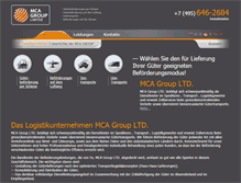 Tablet Screenshot of de.mca-log.com